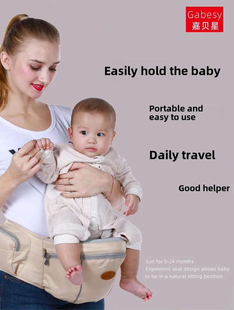Description Picture 2 of itemRemovable Hipseat 4 in1 Baby Waist Stool Bebes Carriers with Seat Belt Infant Carrier Wrap Baby Hip Seat Bebe Bag Toddler Sling