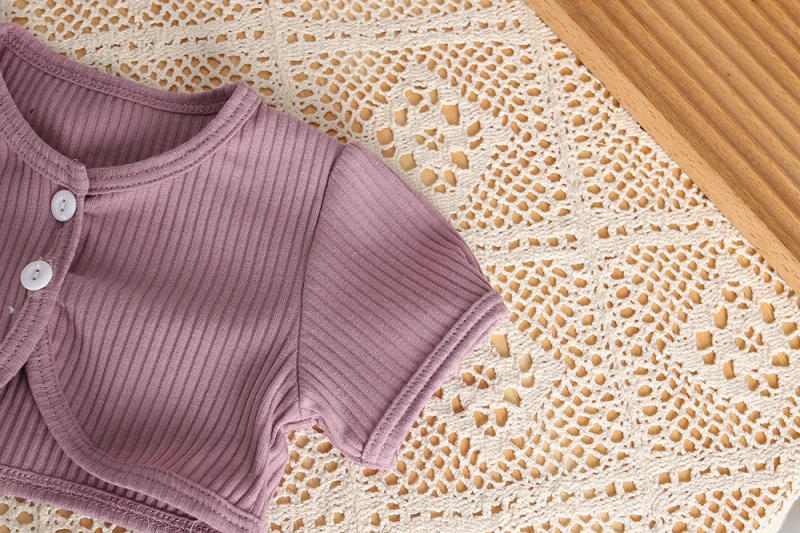 Description Picture 5 of itemMILANCEL0-3Y Baby Girls Summer Clothes Lace Camisole Bodysuit And Tee Infant Girls Clothing Set Baby Girls 2 Pcs Suit