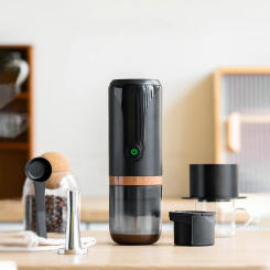 Mini Portable Electric Coffee Maker 9 Bar Pressure Rechargeable Espresso Maker 2 in 1 Travel Office Capsules Coffee Machine