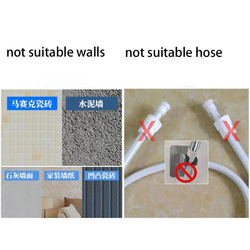 Description Picture 5 of itemnew Toilet Sprayer shower head ABS plastic self clean Handheld Bathroom wash Bidet Faucet Spray Gun water hose tube white grey S