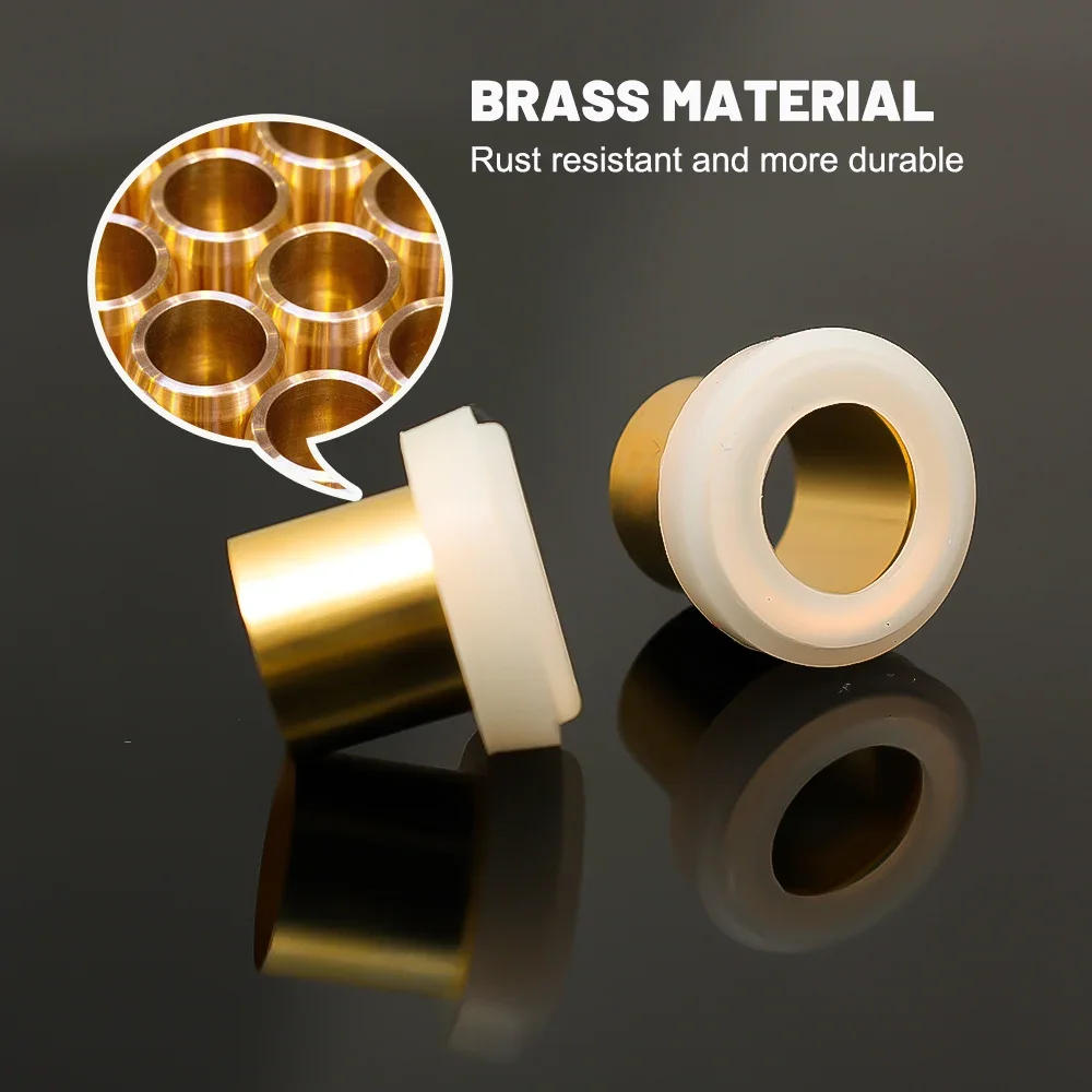 Description Picture 5 of item5-50Pcs Faucet Leak-proof Sealing Gasket Copper Core Silicone Washer Triangle Valve Threaded Hose Plugs Universal Leakage Gasket