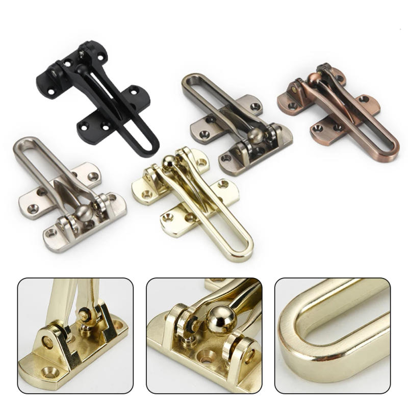 Description Picture 2 of itemZinc Alloy Hasp Latch Lock Door Chain Anti-theft Clasp Window Cabinet Locks Tools For Home Hotel Door Security Hardware