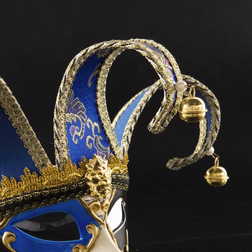 Description Picture 5 of itemVenetian Clown Mask - Retro Half Mask for Carnival Halloween Cosplay Musical Party