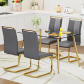 Gold Table dark Grey