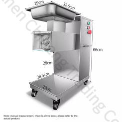 220V/110V Electric Meat Slicer With Pulley QE Stainless Steel Meat Chopping Machine Commercial Meat Cutting Machine