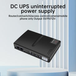 US 1036P Router 5V 9V 12V Optical Cat Monitoring Backup Mobile Uninterruptible Power Supply Phone DC UPS Power Supply 10400mah