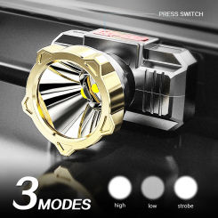 Light Headlamp USB Rechageable Motion Sensor Headlight Portable Fishing Camping Outdoor Head Lamp Work Flashlight