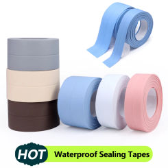 3.2m/roll Shower Bath Sealing Tape Strips for Bathroom Kitchen Seal Caulk Strip Sink PVC Self Adhesive Waterproof Wall Sticker