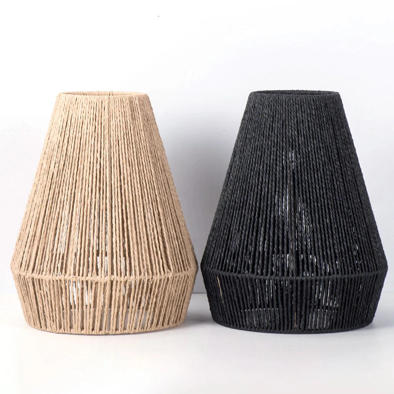 Description Picture 5 of itemModern Woven Pendant Light Fixtures Farmhouse Hanging Lamp Handwoven Rattan Basket Shade For Kitchen Island Dining Room Hallway