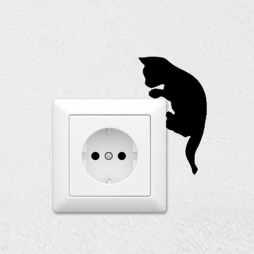 Description Picture 6 of itemFunny Cat Dog Toilet Stickers Vivid 3D Cartoon Diy Wc Washroom Home Decoration Cute Kitten Puppy Pet Animals Wall Art Decals