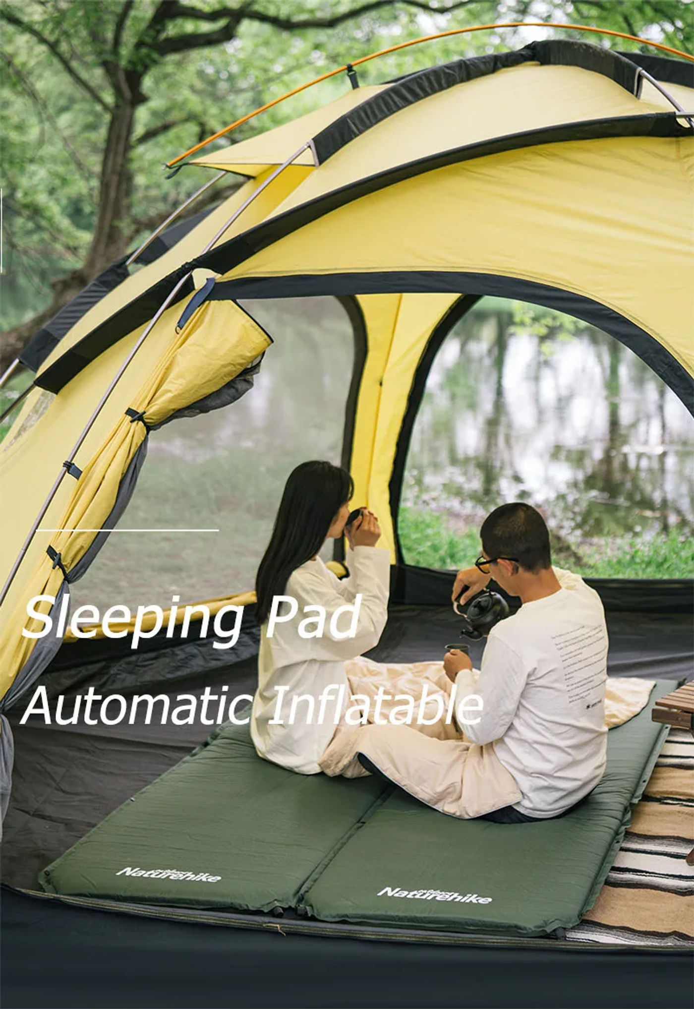 Description Picture 2 of itemNaturehike Self-inflating Mattress D03 Inflatable Mattress 5CM Air Mattress Tourist Foam Sleeping Mat Camping Mat Tent Mattress