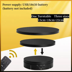 3 Speeds Regulation USB Charge Display Stand Electric Rotating Visualizer 360° Turntable For Video Shooting Prop Jewelry