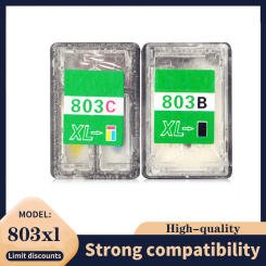 vilaxh HP803 Cartridge For Refillable Edibel Ink Cartridge For Coffee Printer Food Printer For HP 803BK 803 Color