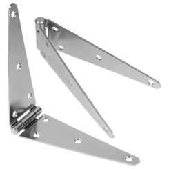 2 Pcs Barrier Fence Door Hinge Heavy Duty Hinges Iron Gate Kit Suite Strap Shed Barn