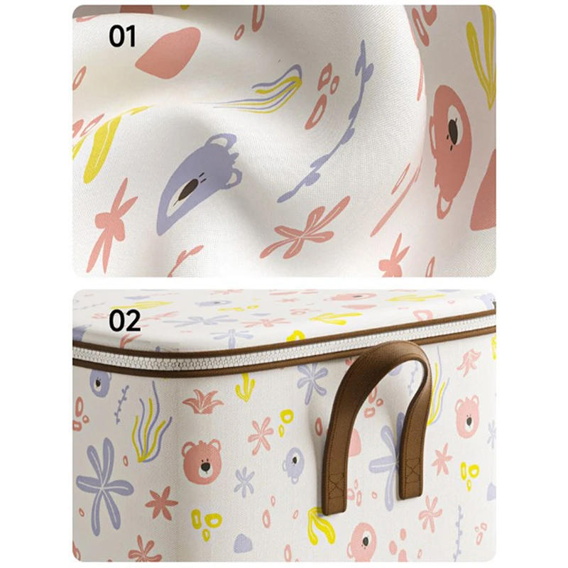 Description Picture 4 of itemLarge Capacity Clothes Storage Bags Closet Organizers Storage Bins Foldable Storage Toy Containers Box Dust-Proof Moving Bag