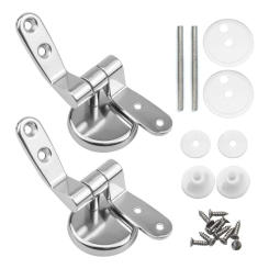 Zincs Alloy Toilet Seats Hinge Mountings with Bolts Screw Nut Mounting Connector