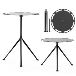 Outdoor Telescopic Foldable Table Garden Camping Aluminum Alloy Round Tea Table Adjustable Table For Barbecue Fishing