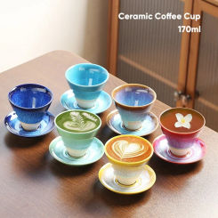 Ceramic Coffee Cups,Japanese Style Ceramic Cup,Latte Mug,Espresso Mugs,Afternoon Teacup,Household Water Mugs,Wholesale,1 Pc
