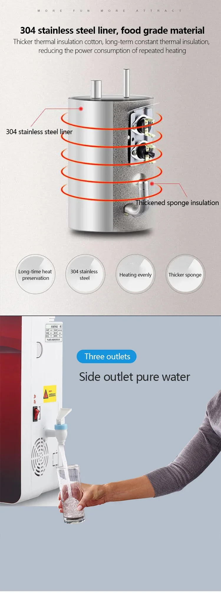 Description Picture 6 of itemDesktop Water DispenserDrink Water Dispenser Machines With Ro Filters Touch Control Desktop Hot Cold Water Dispenser