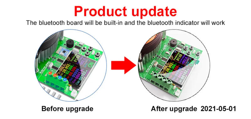 Description Picture 4 of itemDIY 1000W 4 Wire DC Electronic Load Lithium Battery Testers Capacity Monitor Discharge Charge Power Supply Meter 20A PCB Board
