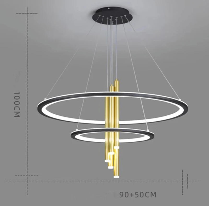 Description Picture 6 of itemModern Simple living room chandelier indoor lighting Ceiling lamp hanging light led Chandeliers for living room indoor lightin