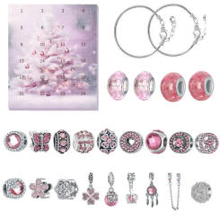 2023 Christmas Advent Calendar Woman Diy Jewelry Bracelets Kit Girls Countdown Calendar Jewelry Box Christmas Gift For Girl Kid
