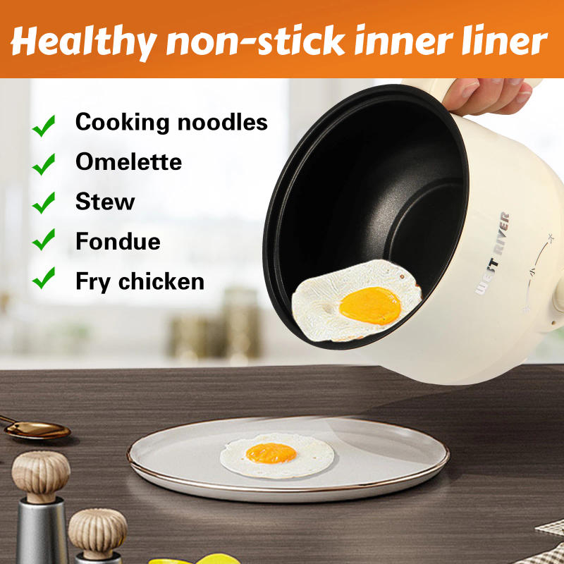 Description Picture 6 of itemMini Electric Cooker Multipurpose All-In-One Pot with Steamer Pot Portable Household Mini Pot 1-3 People Electric Cooker UK plug