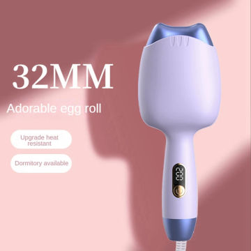 Electric Automatic Hair Curler 32Mm Egg Curling Iron Water Ripple Styling Tools Lazy Man With Hair Curler EU Plug