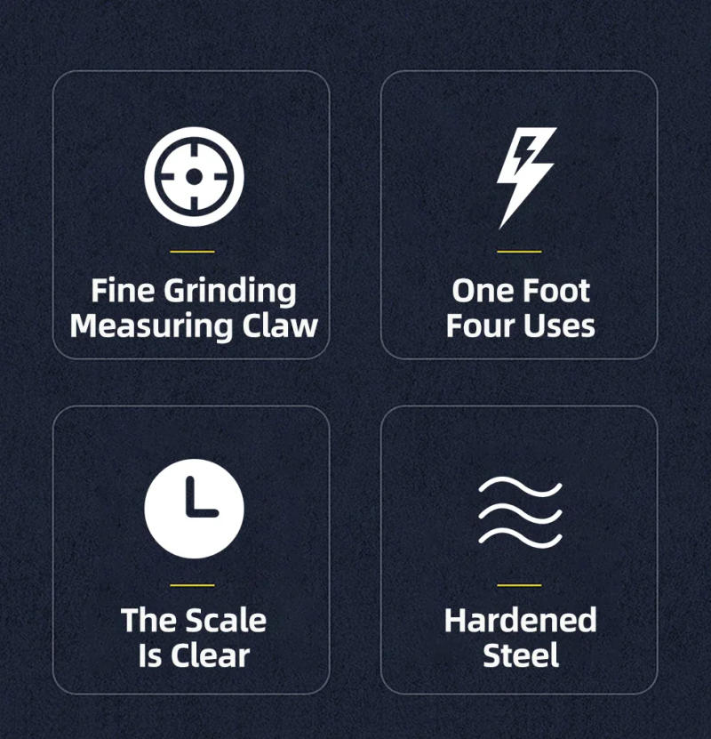 Description Picture 6 of itemVernier Caliper Steel Gauge Metal Calipers Measuring Instruments Carpenter Tools Pachometer Professional Pachymeter Depth Ruler