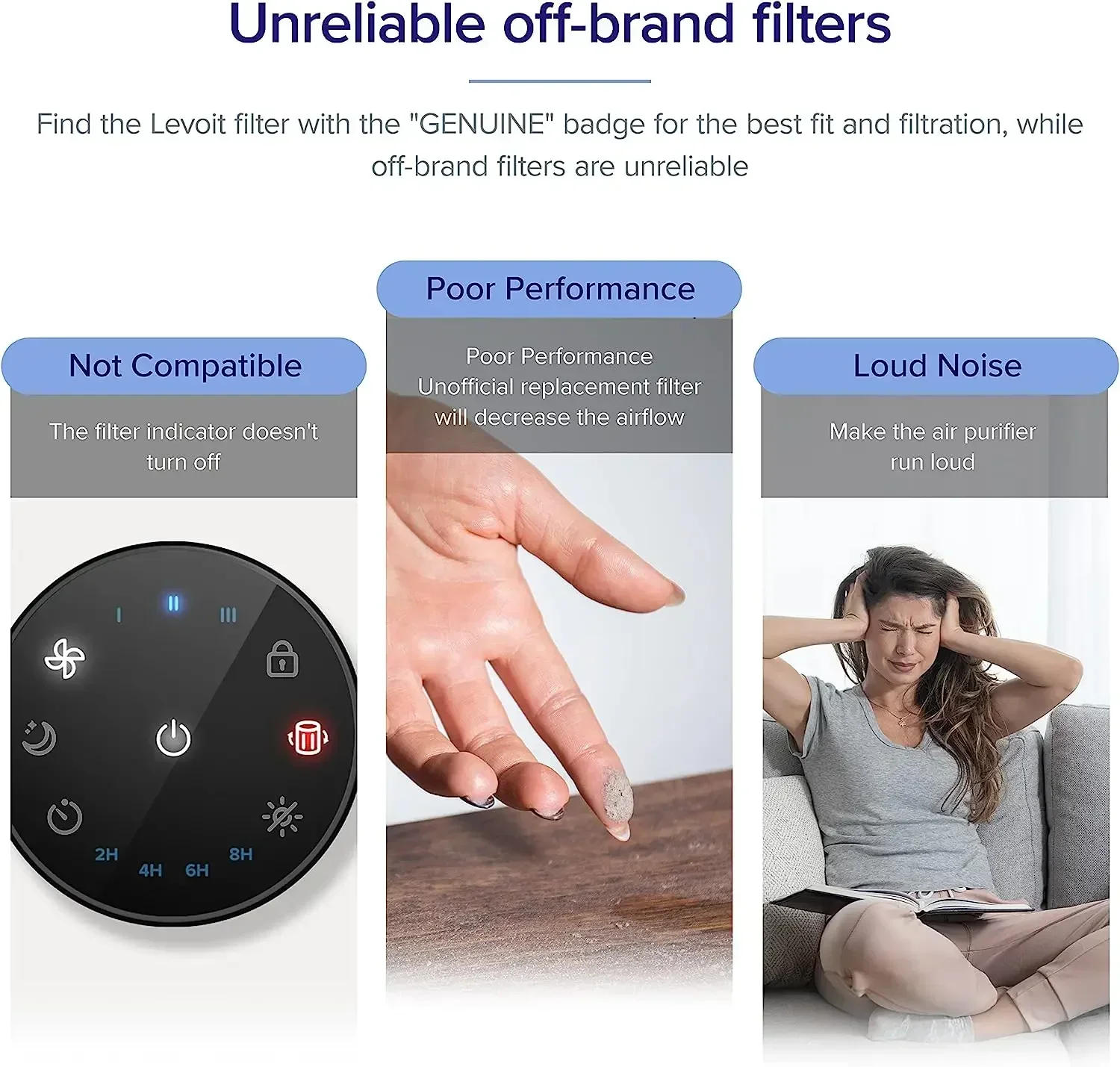 Description Picture 4 of itemReplacement Filter for LEVOIT Core Mini Air Purifier Filter 3-in-1 High-Efficiency Activated Carbon, Core Mini-RF Mini-P