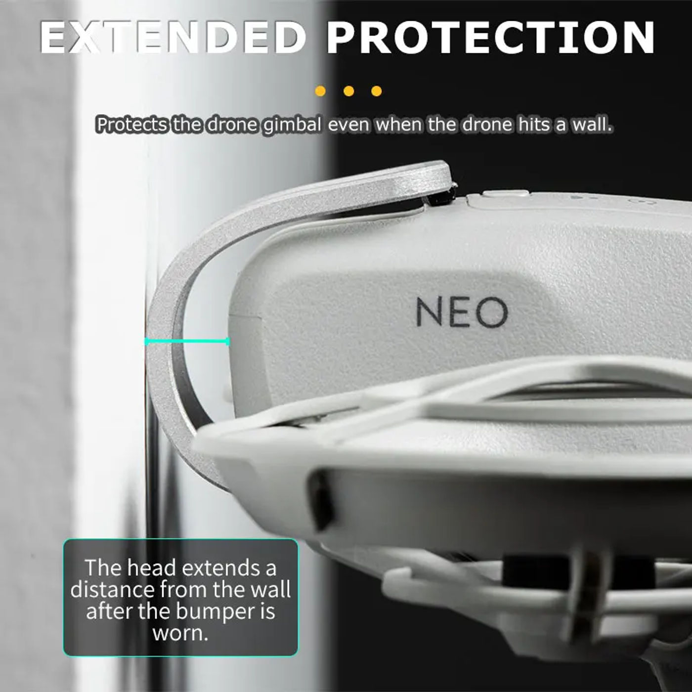 Description Picture 4 of itemCompatible with DJI NEO gimbal bumper metal protective bar, DJI Neo lens lightweight accessory