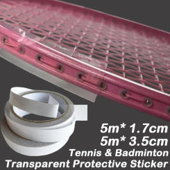 5M TPU Transparent Badminton Racket Decal Racket Head Protection Tape Outdoor Sports Scratch Prevention Tennis Accessories