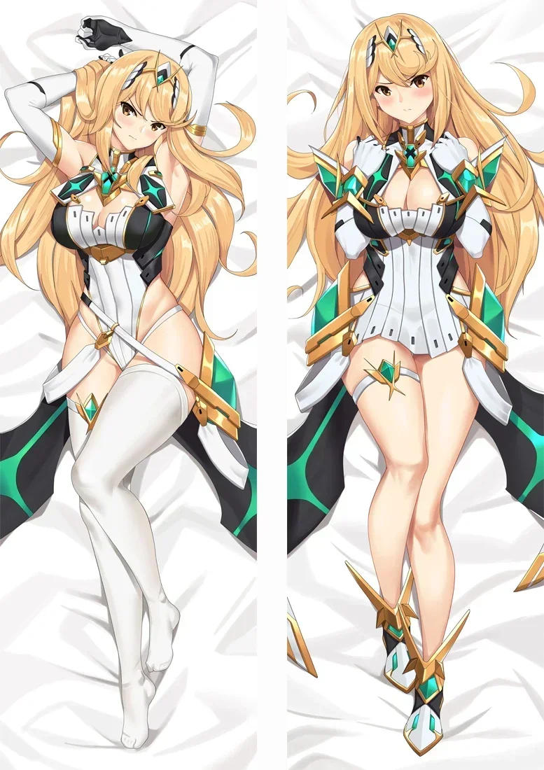 Description Picture 3 of itemAnime Decor Pillow Case Xenoblade Mythra Pyra Pneuma Dakimakura 2-Side Print Pillowcase Hugging Body Cushion Cover Otaku Waifu
