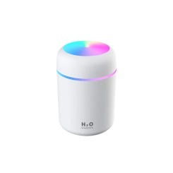 Portable Mini Air Humidifier For Bedroom,Personal Desktop,Car With Colorful Mood Lighting 2 Mist Modes And Auto Shut-Off