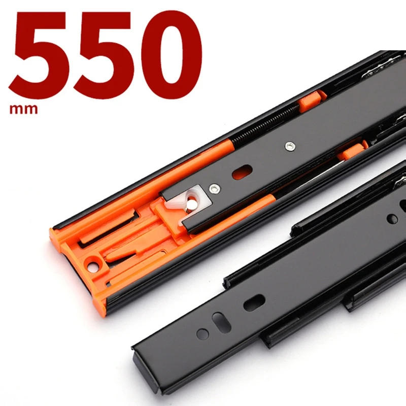 Description Picture 5 of itemDrawer Slides Mount Drawer Slides 55.12lbs Capacity Side Ball Bearing Runners