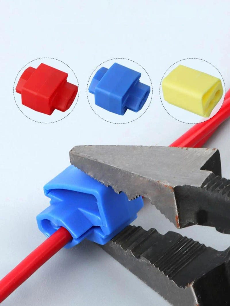 Description Picture 2 of item10/30/100PCS Scotch Lock Wire Connector Without Breaking Cable Insulated Line AWG 22-10 Crimp Quick Splice Electrical Terminals