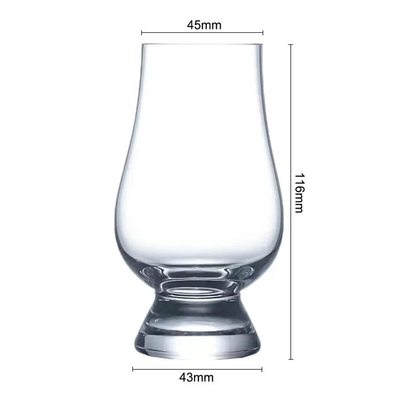 Description Picture 3 of item2/4/6PCS 190ml Whiskey Cup Clear Lead Free Crystal Glass Whiskey Cup Set Scotch Drinking Glasses European-style Cocktail Glasses