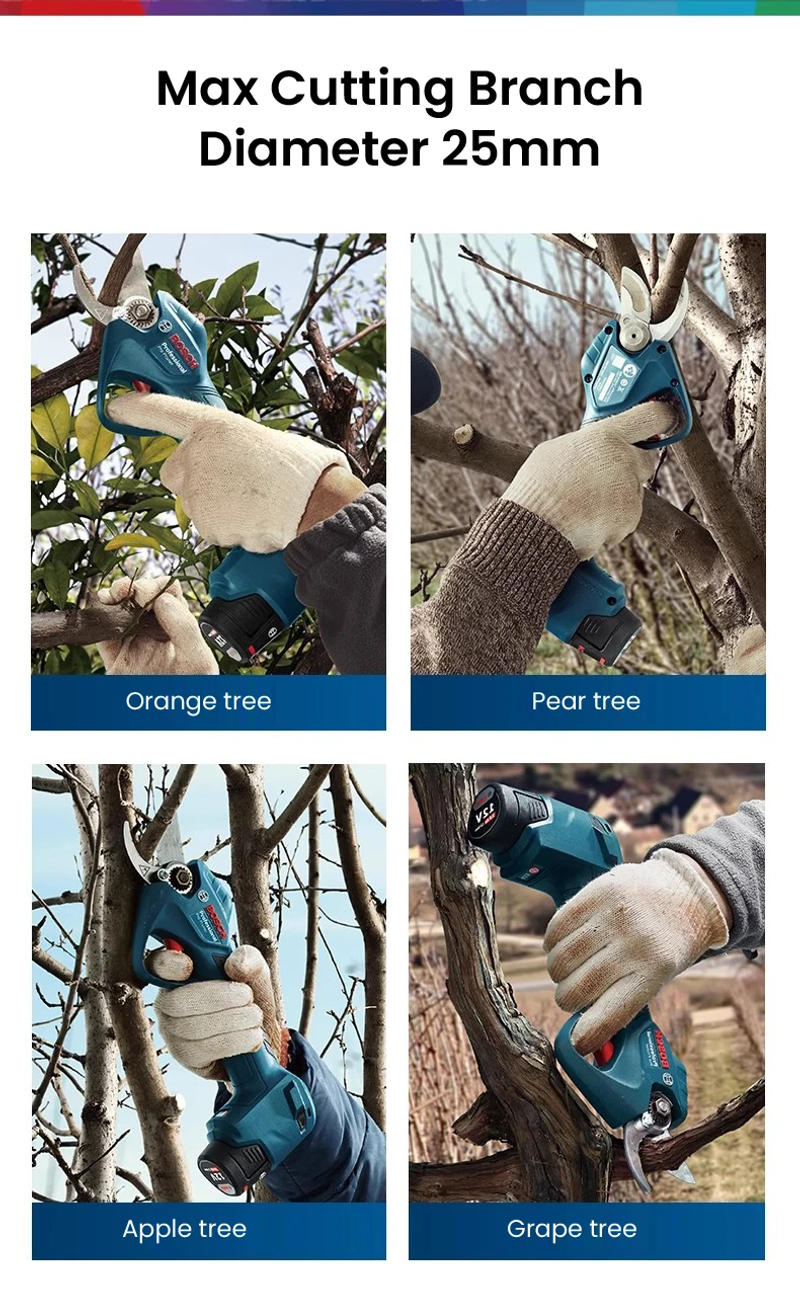 Description Picture 3 of itemBosch Pro Pruner Electric Shear 12V Cordless Household Pruning Branch Cutting Scissors Garden Power Tools Hedge Trimmer