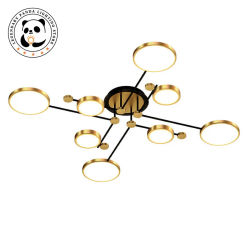 Contemporary Simple Pendant Light Novelty Metallic Luster Ceiling Chandeliers Living Room Restaurant Bedroom Home Art Decoration