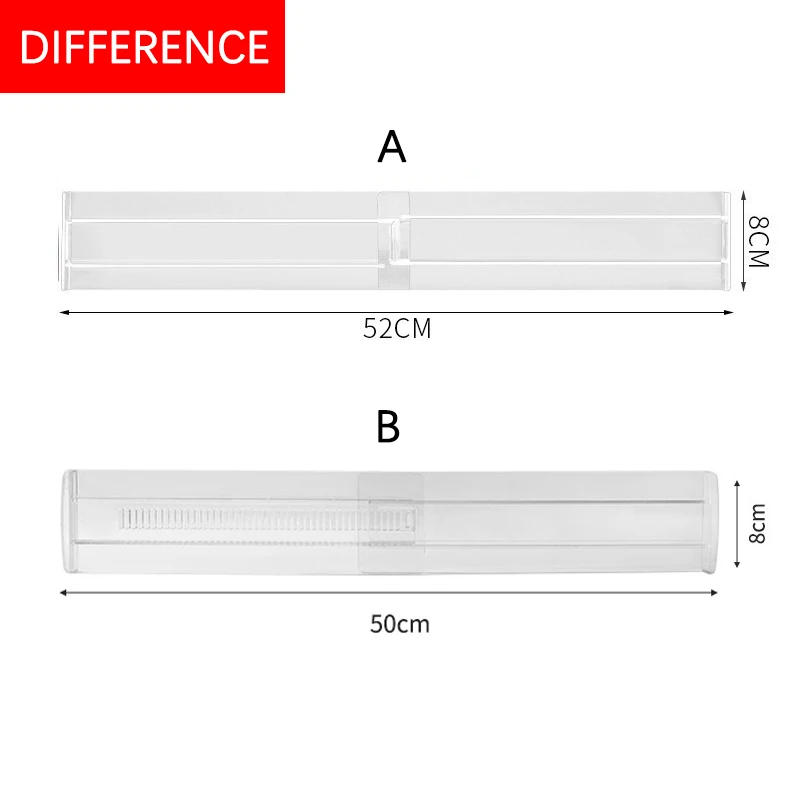 Description Picture 2 of itemDrawer Dividers Adjustable Kitchen Expansion Contraction Combination Drawer Organizer Clear Plastic Organizer Storage Box