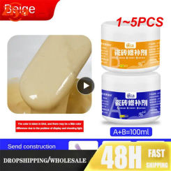 1~5PCS Ceramic Tile Repair Agent Tile Grout WTile Grouall Mending Agent Strong Adhesive Quick-drying Floor Tile Gap Glaze Repair