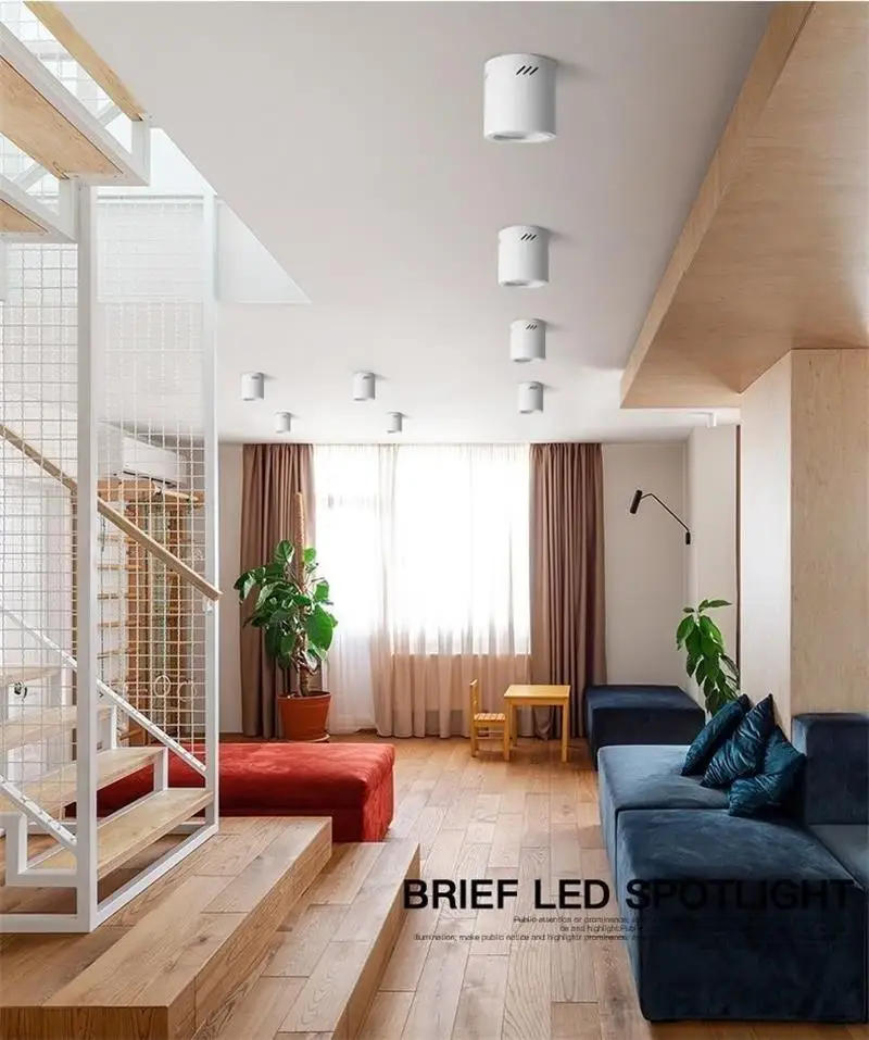 Description Picture 5 of itemSurface Mounted Downlight LED Replaceable Light E27 bulb 40W Spotlight Ceiling Lamps For House Foyer Bedroom Indoor Ligthing