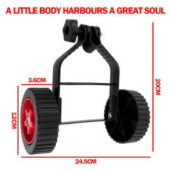 Universal String Trimmer Grass Eater Cutter Adjustable Support Wheels Set Gardening Grass Trimmer Support Wheels Auxiliary Wheel