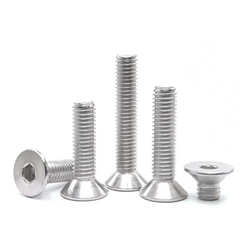 Description Picture 5 of item5-50pcs DIN7991 Allen Key M1.6 M2 M2.5 M3 M4 M5 M6 M8 Stainless Steel 304 Hex Socket screw Flat Countersunk Head Screws