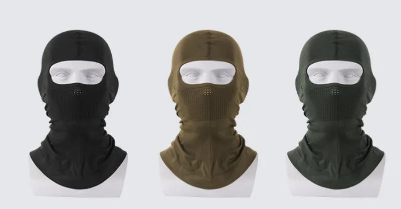 Description Picture 5 of itemMen's Cycling Cap Balaclava Full Face Ski Mask Hood Hiking Camping Hunting Outdoor Riding Sports Hood  Sunshade Helmet Liner