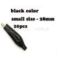 20pcs-28mm-black