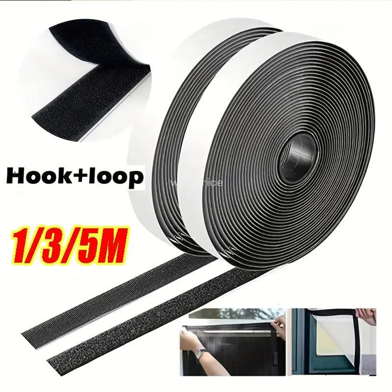 Description Picture 2 of itemSelf Adhesive Scratch Sticker Attache Scratch Hook and Loop Fastener Nylon Sticker Disks Velcros Tape Sewing Adhesive with Glue