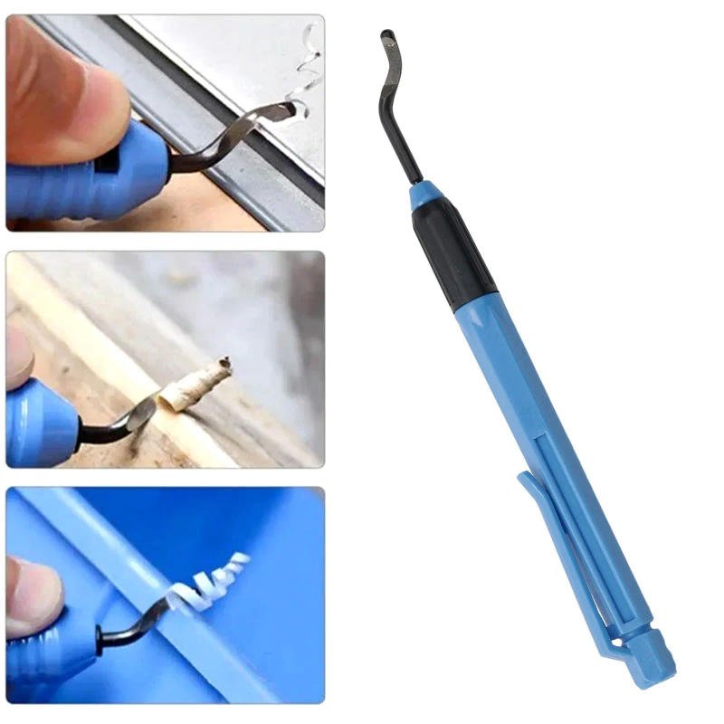 Description Picture 2 of itemBrand New Flexible High Quality 2pcs/set Home Blade With Handle EO2000 Blue+Black Burr Deburring Tool Kit Handle