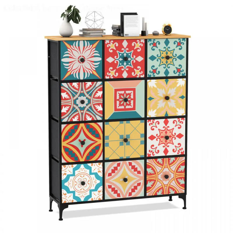 Description Picture 2 of item10x30x132cm Wide Chest Storage Drawer Cabinets Fabric Dresser Wood Water-resistant For Living Room Corridor Furniture HWC