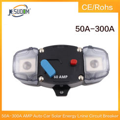 50-300A AMP Auto Car Truck Audio Solar Energy Inline Circuit Breaker Fuse Holder Stereo Amplifier Refit Fuse Adapter 12V-24V